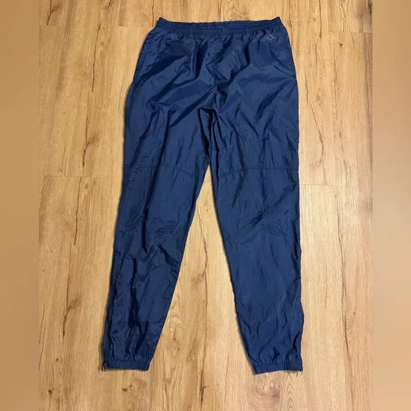 Nike Pants Vintage 9s Nike Grey Tag Nylon Ankle Zip Joggers Sweatpants Navy Size Xl Poshmark